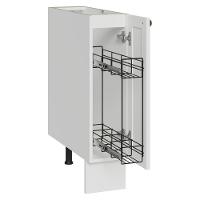 Balcão Porta-temperos 20 Cm 1 Porta (sem Tampo) Branco Vik Madesa - 2