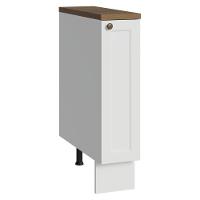 Balcão Porta-temperos 20 Cm 1 Porta Branco/tampo Rustic Vik Madesa - 1