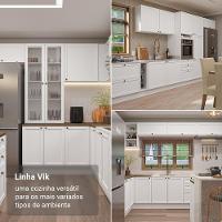 Balcão Porta-temperos 20 Cm 1 Porta Branco/tampo Rustic Vik Madesa - 6