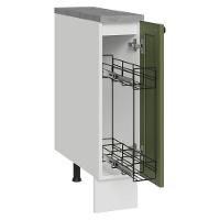 Balcão Porta-temperos 20 Cm 1 Porta Branco/verde Vik Madesa - 2