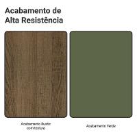 Balcão Porta-temperos 20 Cm 1 Porta Rustic/verde Vik Madesa - 10