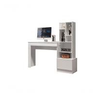 Escrivaninha Mesa Office Lion Escritorio - Bebeshop Branco Fosco - 2