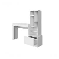 Escrivaninha Mesa Office Lion Escritorio - Bebeshop Branco Fosco - 4