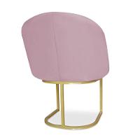 Cadeira Poltrona Lua Com Base Metálica - Bebeshop Rose