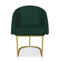 Cadeira Poltrona Lua Com Base Metálica - Bebeshop Verde - 2