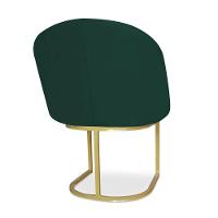 Cadeira Poltrona Lua Com Base Metálica - Bebeshop Verde