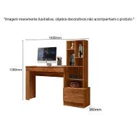 Escrivaninha Mesa Office Lion Escritorio - Bebeshop Cinamomo Mel - 3