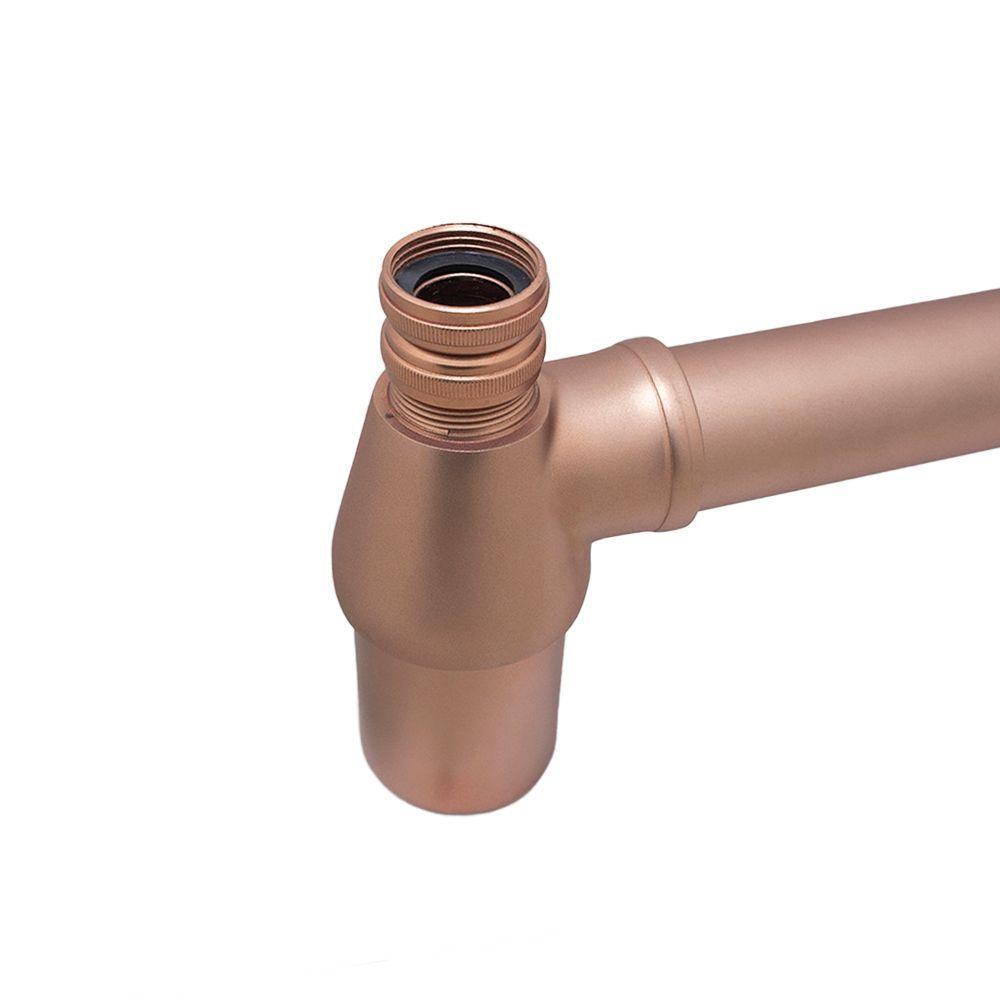 Sifão Pia Lavatório Banheiro Regulável Cobre Copo Metal Luxo - 2