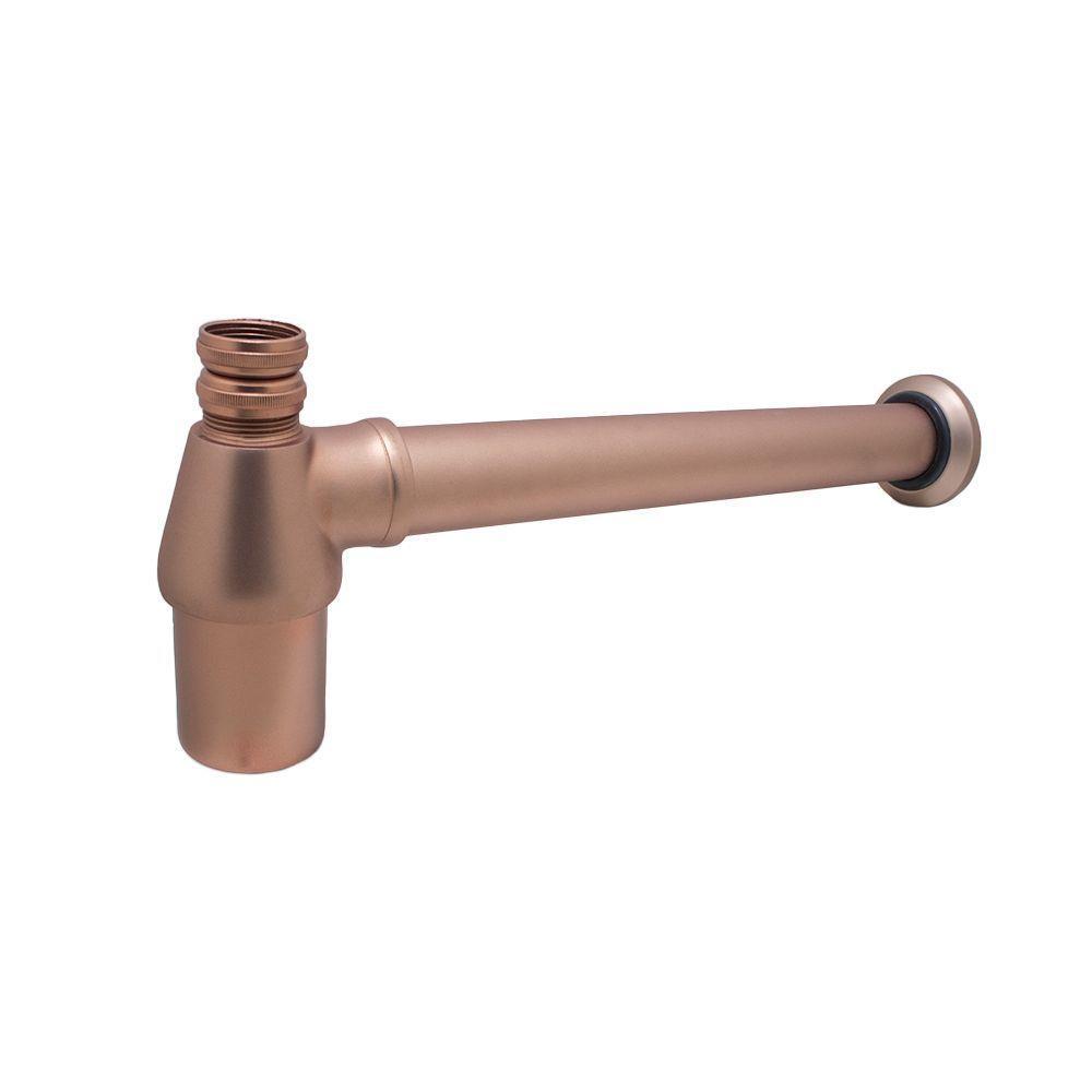 Sifão Pia Lavatório Banheiro Regulável Cobre Copo Metal Luxo - 4