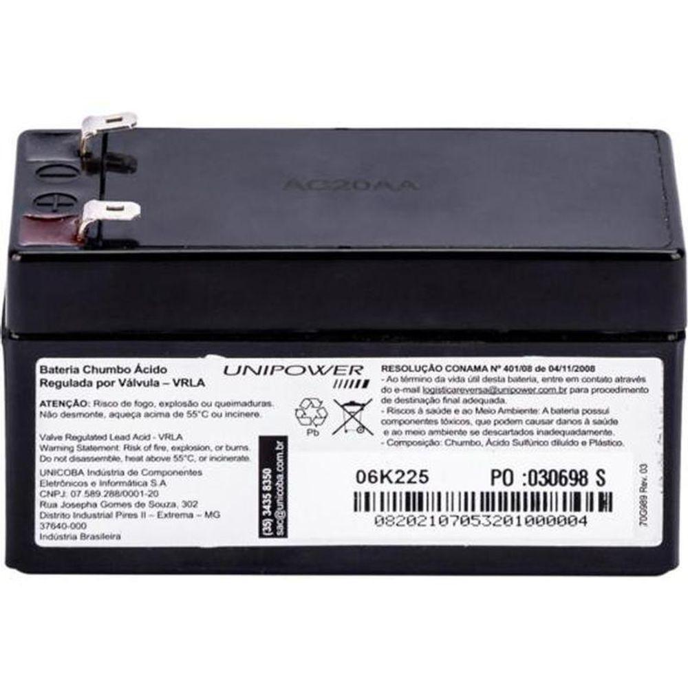 Bateria Selada 12v 1,3ah Up1213 Unipower - 6
