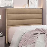 Cabeceira Estofada Nubia 140cm Casal Suede - Doce Sonho Móveis Cor Cinza-1104 - 2