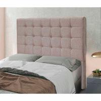 Cabeceira Estofada Polônia 140cm Casal Linho - Adj Decor Cor Pérola-2004 - 2
