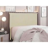 Cabeceira Estofada Nápoles 140cm Casal Veludo - Adj Decor Cor Marrom-2231 - 2