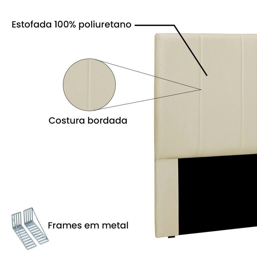 Cabeceira Queen Australia 160cm Veludo - Adj Decor Cor Marrom - 3