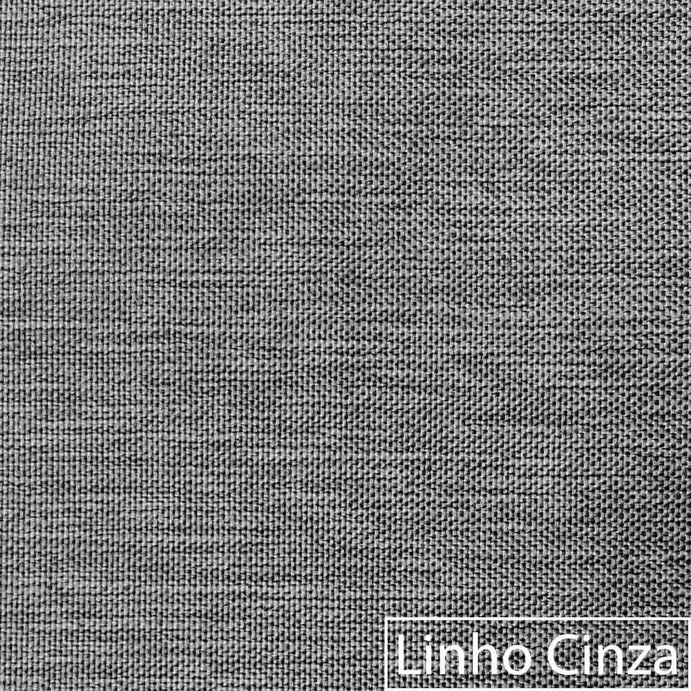 Cabeceira Estofada Nubia 140cm Casal Linho - Adj Decor Cor Cinza-2006 - 5