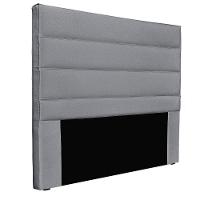 Cabeceira Estofada Nubia 140cm Casal Linho - Adj Decor Cor Cinza-2006 - 1