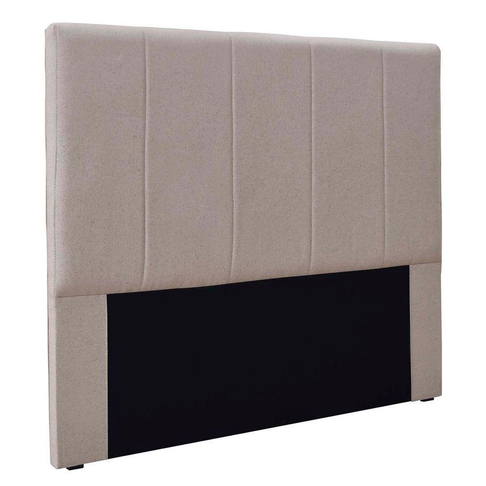Cabeceira King Australia 195cm Linho - Adj Decor Cor Areia-2011 - 1