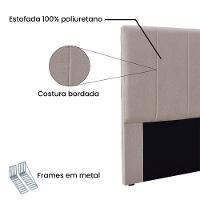 Cabeceira King Australia 195cm Linho - Adj Decor Cor Dourado - 3