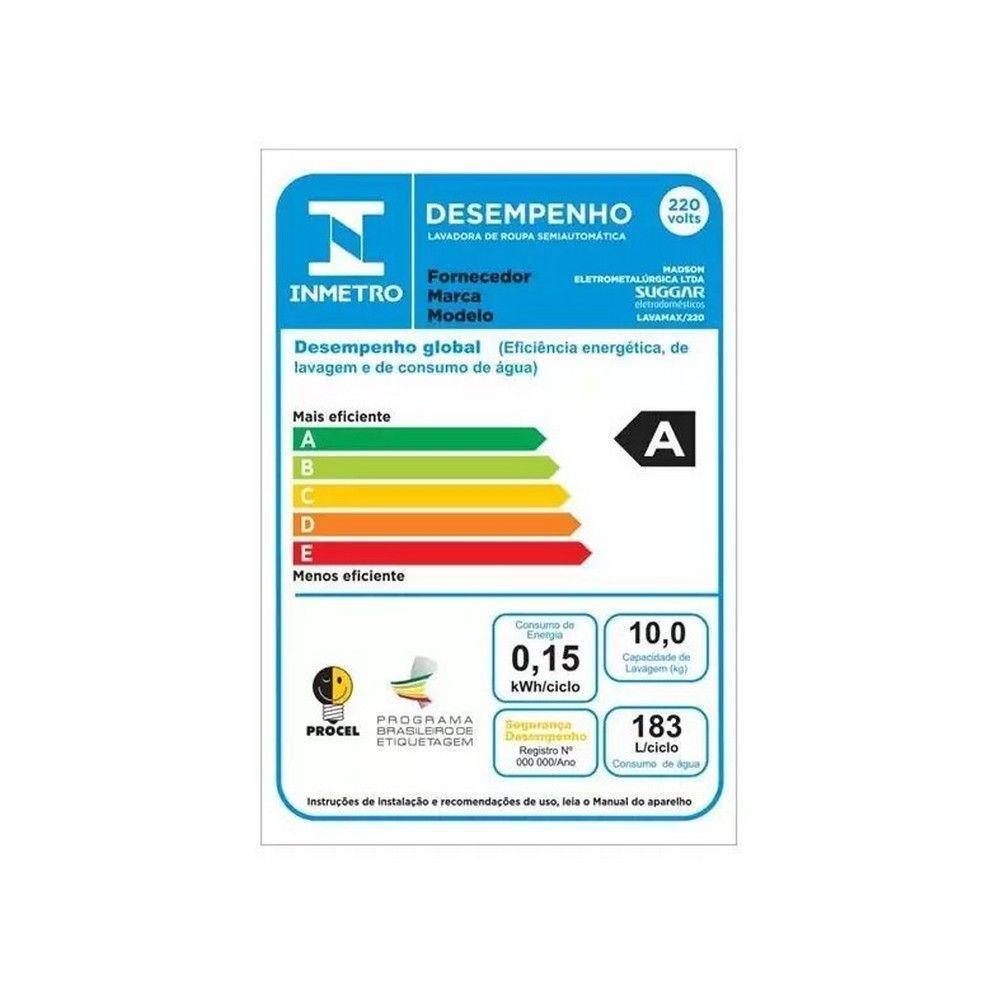 Lavadora De Roupas Lavamax 10Kg Lx1022Br 415W Branca 220V - 2