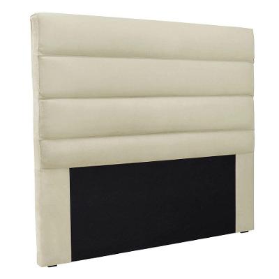 Cabeceira Estofada Nubia 195cm King Size Veludo - Adj Decor Cor Marrom-2231