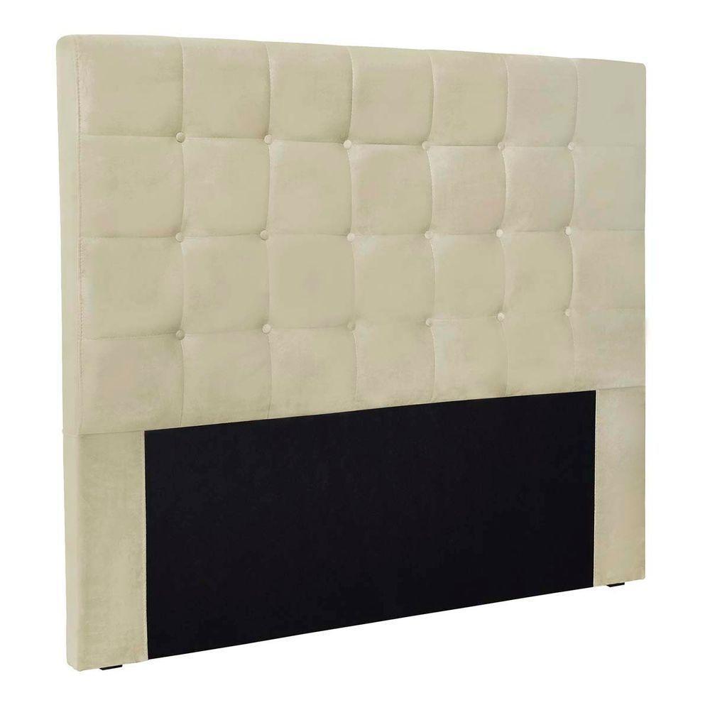 Cabeceira Estofada Polônia 140cm Casal Veludo - Adj Decor Cor Vinho-2229 - 1