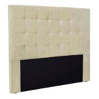 Cabeceira Estofada Polônia 140cm Casal Veludo - Adj Decor Cor Prata-2223 - 1