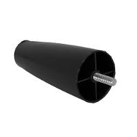 Pé Para Cama Box Com Rosca Kit Com 7 12cm R-115 Preto A12 - D'rossi