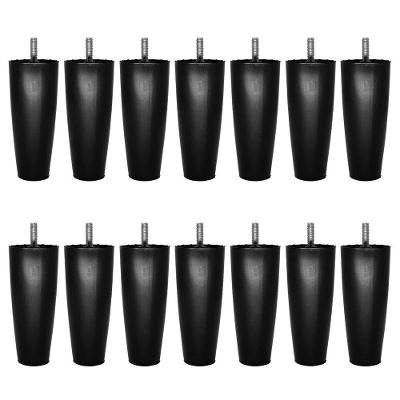 Pé Para Cama Box Com Rosca Kit Com 14 12cm R-115 Preto A12 - D'rossi