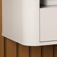 Mesa Cabeceira Suspensa Buriti Off White - Moveis Jb - 3