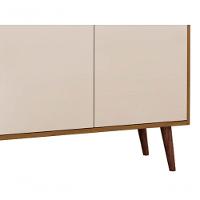 Buffet Aparador Com Adega Retrô Wine 2 Portas Freijó Com Off White - Moveisaqui