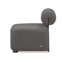 Poltrona Decorativa Para Sala Kit 2 Helora Bouclê Cinza Escuro E03 - D'rossi - 7