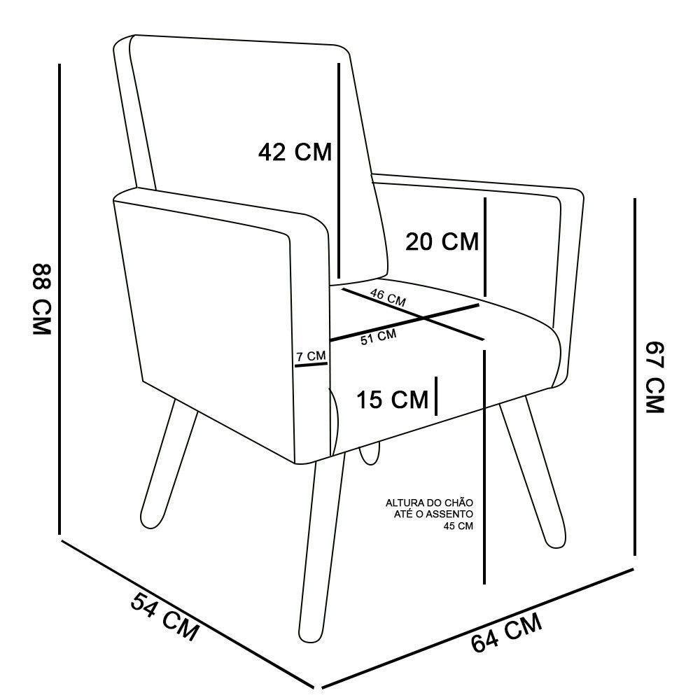 Poltrona Nina Suede Caramelo Sisal Pés Palito Castanho D'rossi - 5