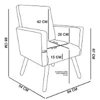 Poltrona Nina Suede Caramelo Sisal Pés Palito Castanho D'rossi - 5