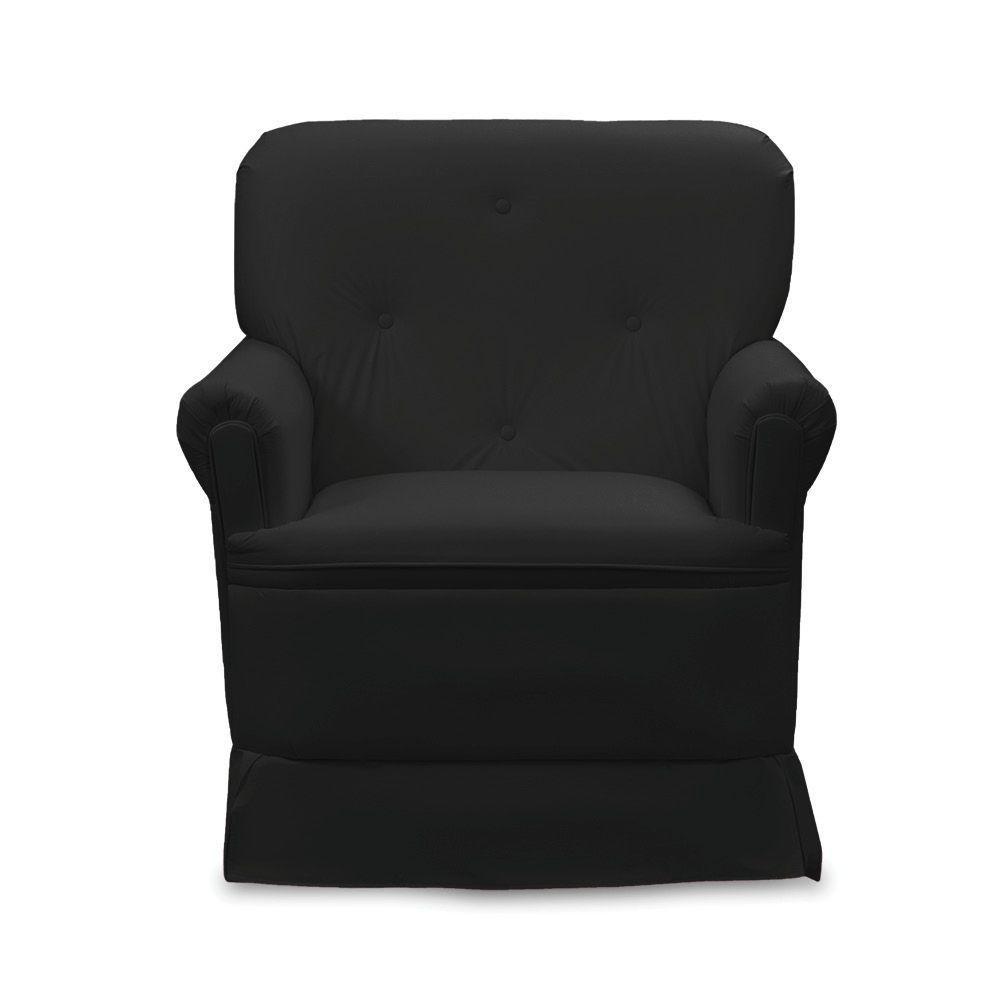 Poltrona De Amamentação Base Balanço Lígia Sintético Preto E03 - D'rossi - 3