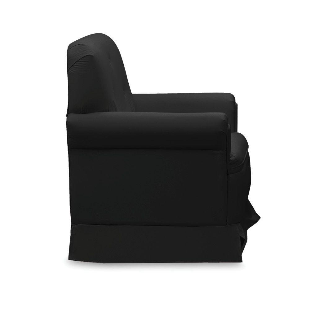 Poltrona De Amamentação Base Balanço Lígia Sintético Preto E03 - D'rossi - 5