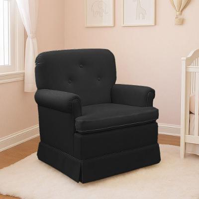 Poltrona De Amamentação Base Balanço Lígia Sintético Preto E03 - D'rossi