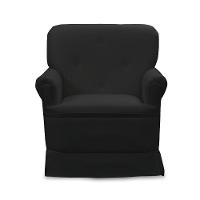 Poltrona De Amamentação Base Balanço Lígia Sintético Preto E03 - D'rossi - 3