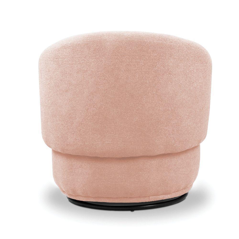 Poltrona Decorativa Orgânica Kit 2 Névoa Bouclê Rosê E03 - D'rossi - 8