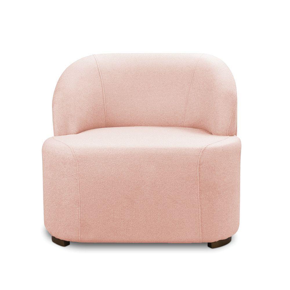 Poltrona Decorativa Orgânica Kit 2 Diully Bouclê Rosê E03 - D'rossi - 7