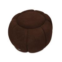 Poltrona E Puff Decorativo Orgânico Fixo Cloud Bouclê Marrom E03 - D'rossi - 10