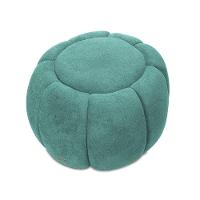 Puff Redondo Orgânico Para Sala Cloud Bouclê Azul Turquesa E03 - D'rossi - 5