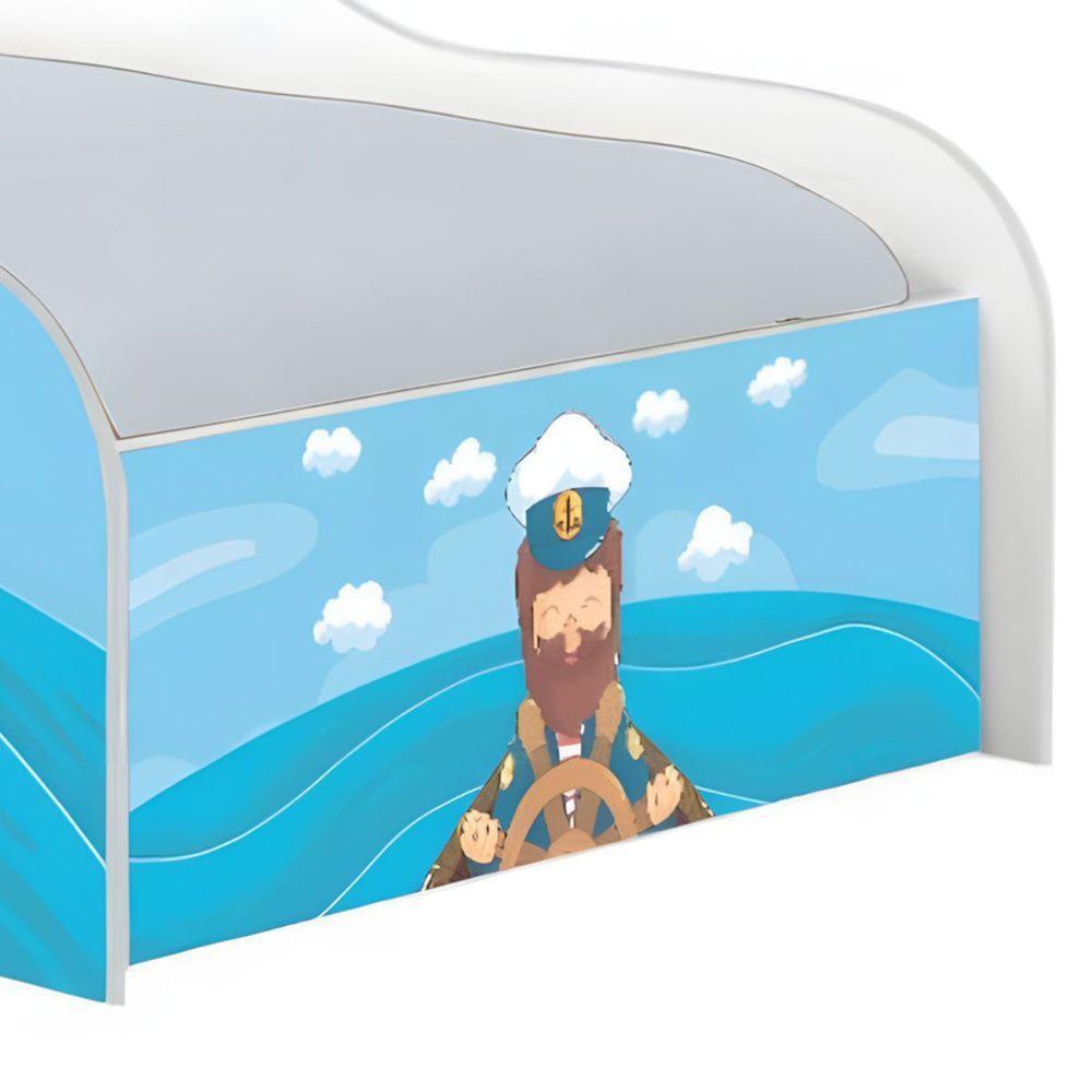Cama Solteiro Infantil 197x91,5cm Para Quarto Personagens Marinheiro K02 - D'rossi - 5