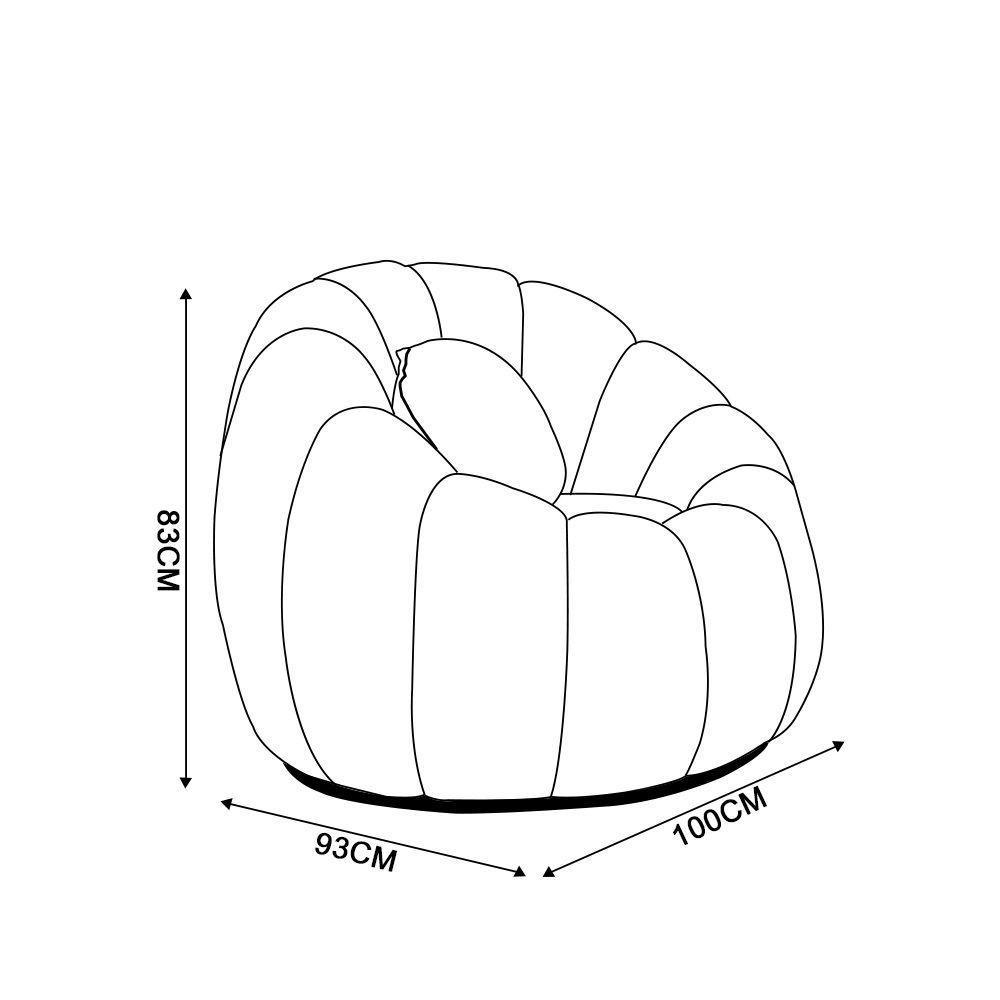 Kit 02 Poltronas Decorativa Orgânica Para Sala Cloud Bouclê Rosê E03 - D'rossi - 4