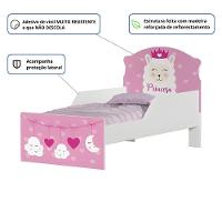 Mini Cama Infantil 153,2x79cm Com Proteção Lateral Personagens K02 - D'rossi Cor Lhama Princesa - 3