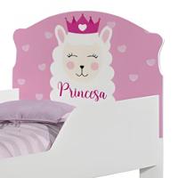 Mini Cama Infantil 153,2x79cm Com Proteção Lateral Personagens K02 - D'rossi Cor Lhama Princesa - 5