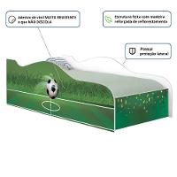 Mini Cama Infantil 157,5x72,5cm Com Proteção Lateral Personagens Copa Futebol K02 - D'rossi - 3