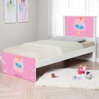 Cama Solteiro Infantil 195x96cm Para Quarto Personagens Bailarina K02 - D'rossi - 1