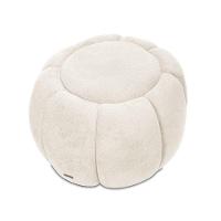 Poltrona E Puff Decorativo Orgânico Fixo Cloud Bouclê Bege E03 - D'rossi - 10