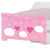 Mini Cama Infantil Com Cama Auxiliar 153x79cm Personagens K02 - D'rossi Cor Nuvem Menina