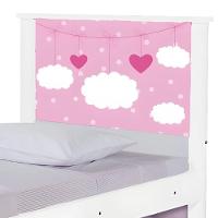 Cama Solteiro Infantil Com Cama Auxiliar 195x96cm Personagens K02 - D'rossi Cor Nuvem Menina - 6